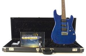 Suhr Custom Classic Chambered Electric Guitar - Trans Blue w/Case - J.S. Signed
