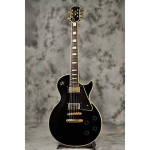 Epiphone Les Paul Custom Ebony Black with Gold Parts Used Electric Guitar Japan