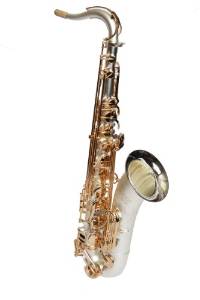 Sax Dakota SDT 1200 SS Performance Tenor Saxophone with Hardwood Travel Case, Satin Silver Finish