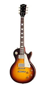 Gibson Custom Shop LPR84VOFTNH1 1958 Les Paul Plaintop VOS Solid-Body Electric Guitar, Faded Tobacco