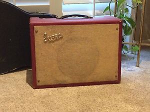 1960s Supro Valco Term-O-Verb 1x10 Combo Factory Red Rare And Super Cool