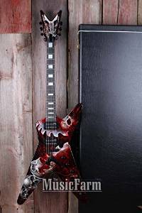 Dean USA ML Custom Shop Airbrush Electric Guitar w Hardhell Case NAMM Display!