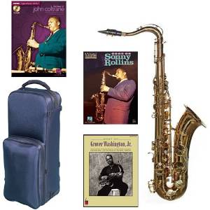 Virtuoso Series Professional Tenor Saxophone - Dark Lacquer Deluxe w/3 Pack of Legends books: Best of John Coltrane, Sonny Collins & Grover Washington Jr.