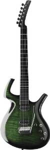 Parker Fly Mojo Flame Electric Guitar (Trans Green Burst Burst)