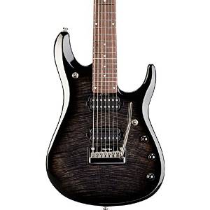 Ernie Ball Music Man John Petrucci BFR 7 Electric Guitar Black Burst Flame Maple