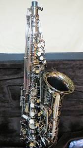 Chateau Alto Saxophone Professional Handmade Model VCH-800BBY2 Black body black plated key