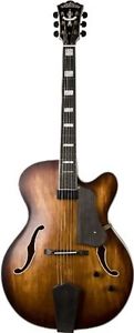 Washburn Jazz Series J600K Jazz Guitar, Vintage Matte