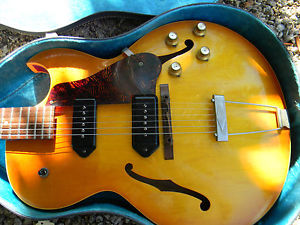 RARE Gibson ES-135 Sunburst Finish Kluson Strip Tuners 1954-8 With Case