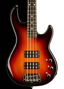 G&L USA L-2000 Electric Bass, 3 Tone Sunburst, Ebony Board