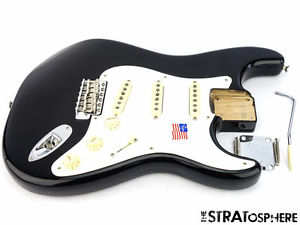 LOADED 2016 USA Fender ERIC JOHNSON Strat BODY Guitar Parts Nitro Black SALE