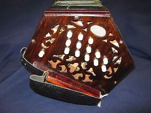 Lachenal 26 Key C/G Anglo Concertina-Restored and in Concert Pitch