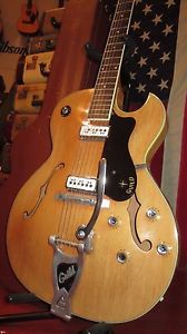 Vintage 1961 Guild Starfire III Hollowbody Electric Guitar Natural w/ Orig Case