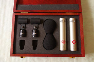 2x Neumann KM 184 Stereo pair condenser microphones CONSECUTIVE SERIAL NUMBERS