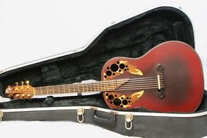 1988 Ovation Super Adamas 1687-2 Vintage Electric Acoustic Guitar Free Shipping