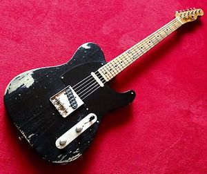 Heavy *Relic* Nitro Black 52 *Tele* Roasted Maple Neck Bare Knuckle *Telecaster*