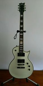 ESP LTD EC-401 Electric Guitar Olympic White with ESP hard case