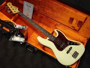 Fender Custom Shop 1964 Jazz Bass Olympic White NOS Electric Free Shipping