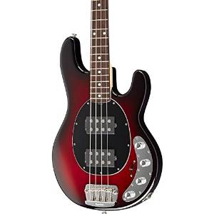 Ernie Ball Music Man StingRay HH 4-String Bass Black Cherry Burst Rosewood Fretboard