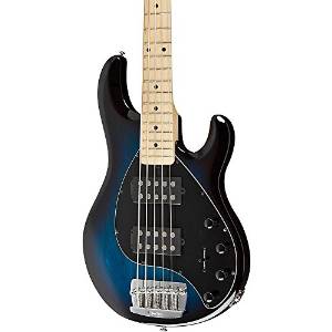 Ernie Ball Music Man Stingray 5 HH 5-String Electric Bass Pacific Blue Burst Maple Fretboard