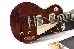 2010 Gibson Les Paul Custom Pro Root Beer Flame,Near MINT, All Original+OHSC+COA