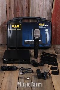 CAD CADLive WX3000R UHF Wireless Cardoid Dynamic Microphone Mic System w D90