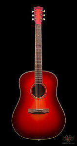 Bedell Wildfire Series Dreadnought - Fire Burst Gloss (049)