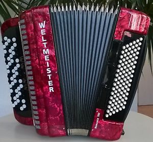 WELTMEISTER ROMANCE 703 Knopf-Akkordeon C-Griff mit Musette-Stimmung