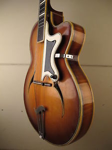 ♫ MIGMA,MEISTER HERBERT WURLITZER Super Player, Archtop, vintage Jazzgitarre