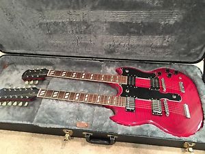 Epiphone G1275 SG Double Neck Guitar With Hard shell Case