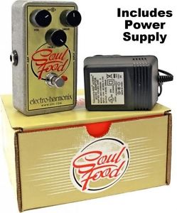 NEW Electro Harmonix Soul Food Transparent Overdrive Distortion w/ Power Supply