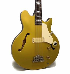Epiphone Jack Casady Signature Semi-Hollow Electric Bass - Metallic Gold