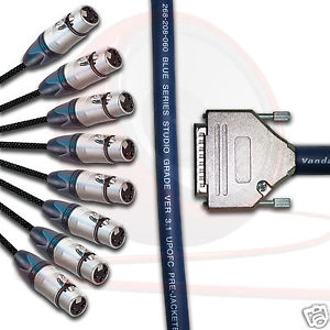 25 Pin D Sub per Femmina XLR cavo. Seriale db-25 Van Damme Multicore Serpente