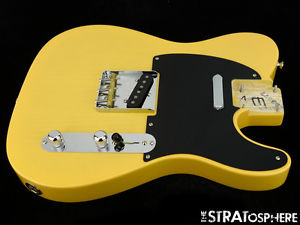 LOADED American 52 Fender Telecaster Tele BODY USA Butterscotch Blonde Nitro
