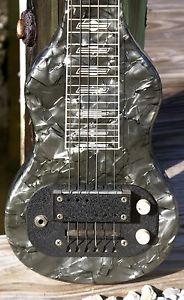 SUPRO LAP STEEL GUITAR in Black MOTS - (1960)