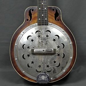 VINTAGE 1930's Dobro Resonator Mandolin w/ Case - FREE SHIP