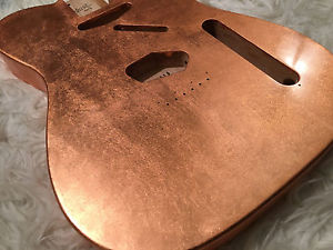 Body Fender Telecaster style guitar custom order COPPER leaf alder glossy