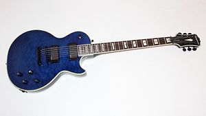 Epiphone Prophecy Les Paul Custom Plus EX Midnight Sapphire Electric Guitar w/ C