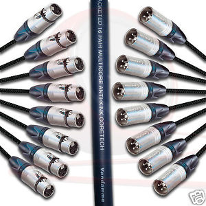 Van Damme & Neutrik-bühne Schlange. 2 4 8 12 16 Weg Kabelbaum Kabel Buchse