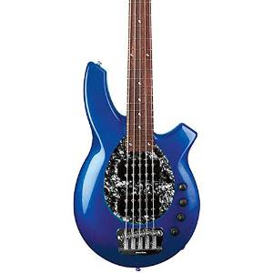 Music Man Bongo 5-String Bass with 2 Humbucker Pickups Blue Pearl