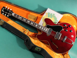 1967 Gibson ES-330 SPAKLING BURGUNDY Vintage Hollow Guitar Free Shipping "Rare"