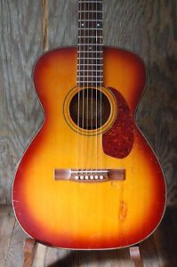 1967 Guild F-20 acoustic parlor guitar - tobacco sunburst - made in Hoboken