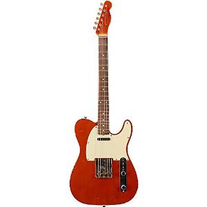 Fender Custom Shop 1960 Custom Relic Telecaster Electric Guitar with Matching Headcap Candy Tangerine (Candy Tangerine)