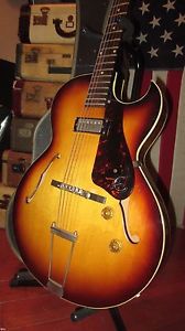 Vintage Circa 1961 Epiphone Sorrento Hollowbody Electric Guitar w/ Original Case