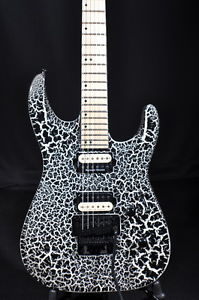 JACKSON PRO DINKY DK2M BLACK/WHITE CRACKLE GUITAR MINT W/GIG BAG MXJ1404519