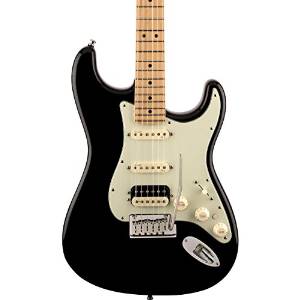 Fender American Deluxe Stratocaster HSS Shawbucker Solid-Body Electric Guitar, Black