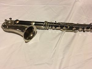 Awsome Condition Wooden Vintage noblet Bass Clarinet Serial 5535