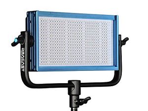 Dracast DRP-LED500-BG Bicolor Battery Plate, battery, barn doors and soft box