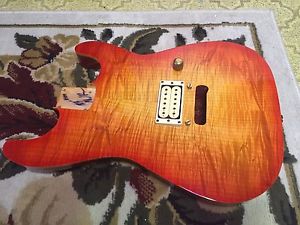 Charvel / Blackhorse Loaded Guitar Body /insane Flametop