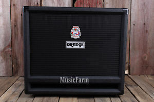 Orange OBC212 Electric Bass Guitar Amplifier Cabinet 600 Watt 2x12 Amp Cab Black