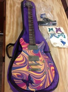 Daisy Rock Elite Custom Electric Guitar, Groovy Swirl